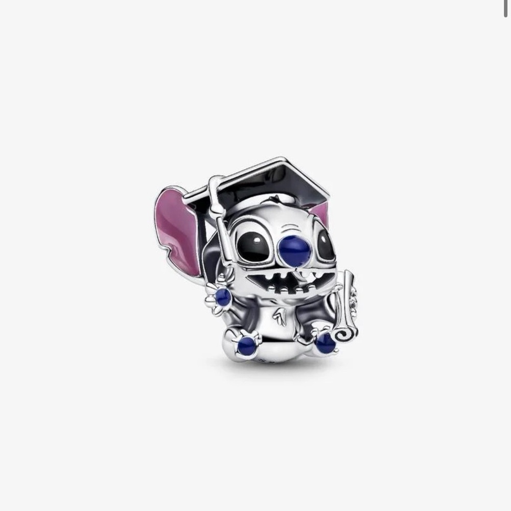 Authentic Pandora Disney Stitch Graduation Charm